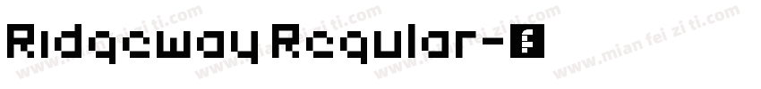 Ridgeway Regular字体转换